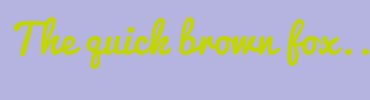 Image with Font Color C3D600 and Background Color B5B4E0